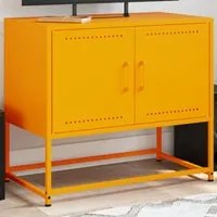 Mobile TV Giallo Senape 68,5x39x60,5 cm in Acciaio 846473