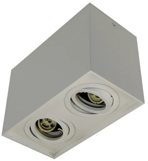 Faretto SIROCO 2xGU10/30W/230V bianco