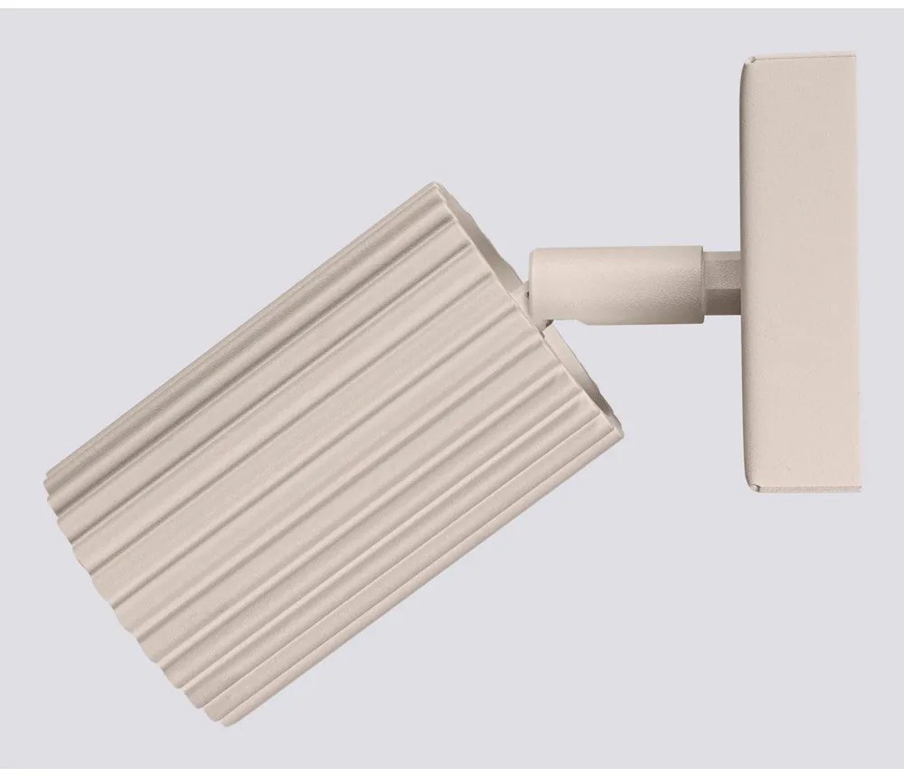 Faretto grigio tortora in metallo 8x16 cm Gleam – Sollux