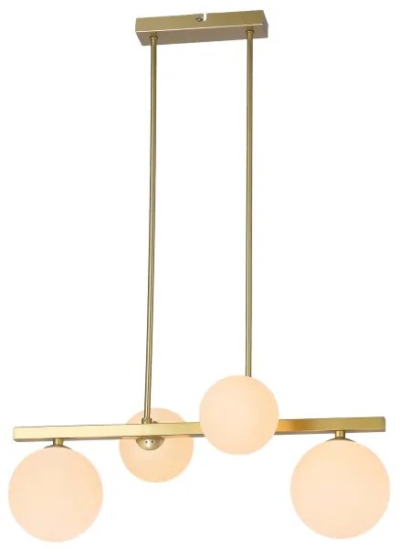 Lampadario a sospensione con supporto rigido KAMA 4xG9/28W/230V