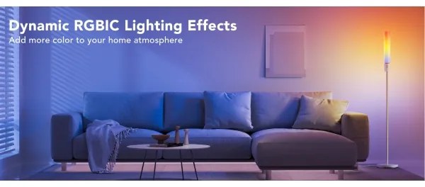 Govee - Lampada da terra dimmerabile a LED CYLINDER SMART RGBICWW 2200-6500K