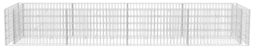 Gabbione Letto Rialzato da Giardino in Acciaio 360x90x50 cm