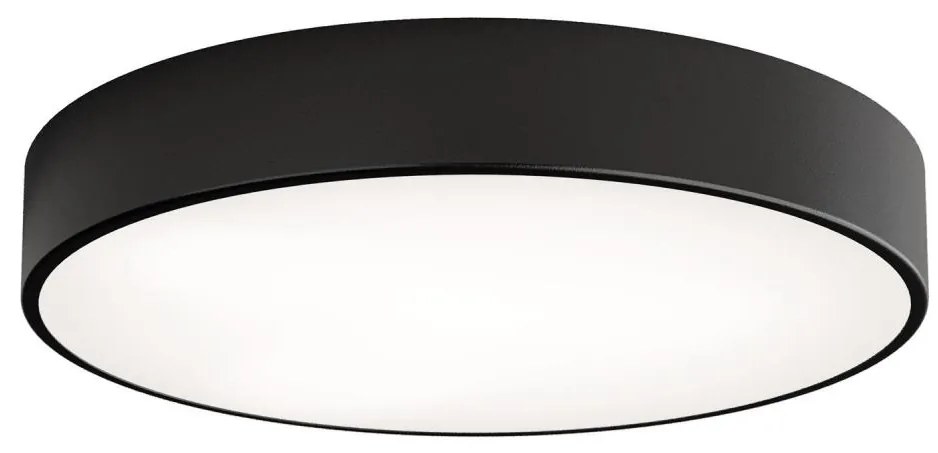 Plafoniera da bagno con sensore CLEO, 4xE27/24W/230V, Ø 50 cm, IP54, nera