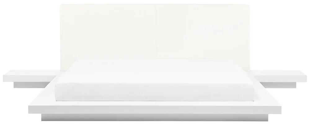 Letto ad acqua matrimoniale in bianco opaco 180 x 200 cm ZEN Beliani