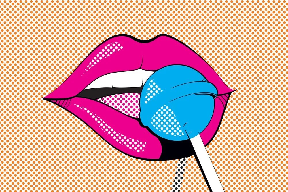 Stampa su tela – Lecca-lecca pop art