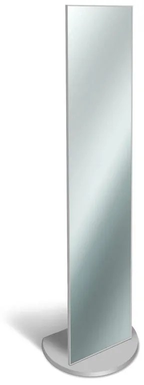 Specchio rettangolare grigio 40 x 160 cm
