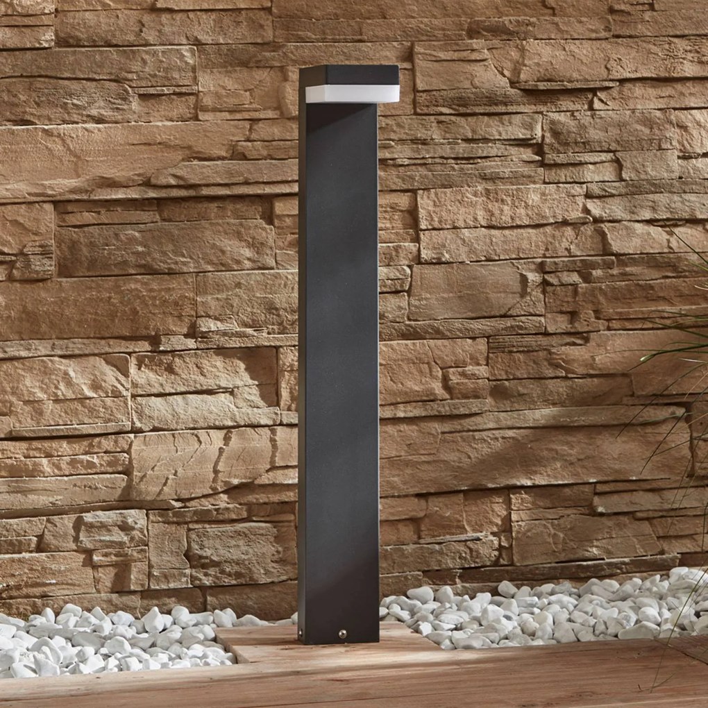 Lampioncino da giardino Dionys Lindby, Nero, Acciaio Inox, Moderno, Lampada LED da esterni