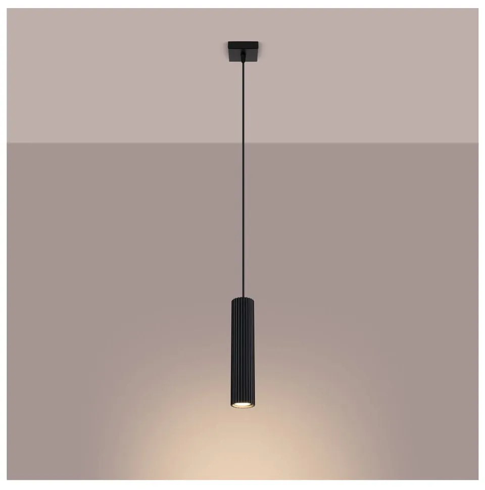 Lampadario nero Gleam – Sollux