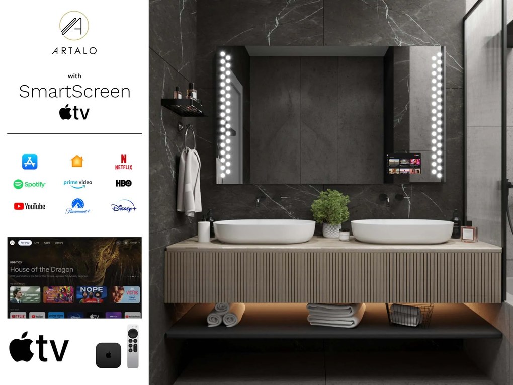 Specchio con LED illuminazione M10 premium