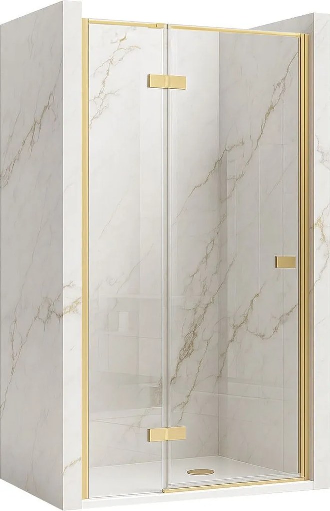 Porta doccia Rea Atlas 90 Brush Gold