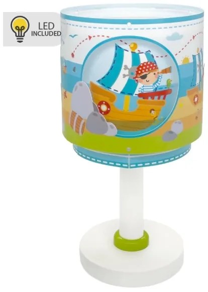 Dalber 60651N - Lampada da comodino LED per bambini PIRATE ISLAND 1xG4/4W/230V multicolore