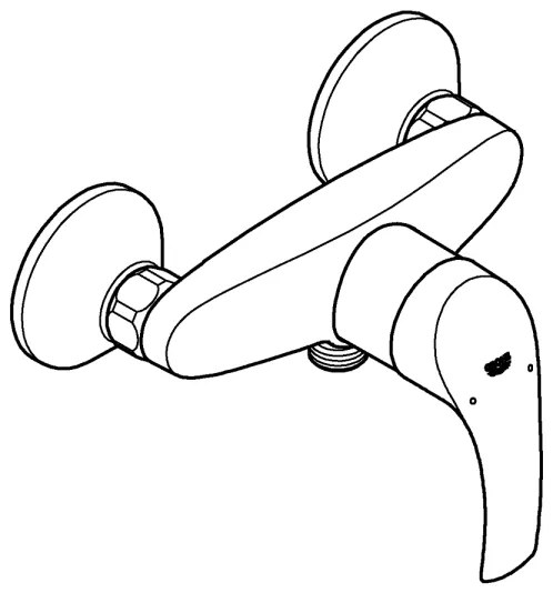 GROHE 33555002 - Miscelatore doccia EUROSMART DN 15 cromo lucido