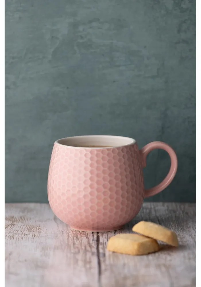Tazza rosa chiaro in ceramica Embossed Honeycomb – Mason Cash
