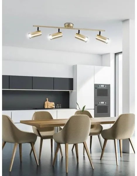 Faretto COLLY 4xGU10/15W/230V oro