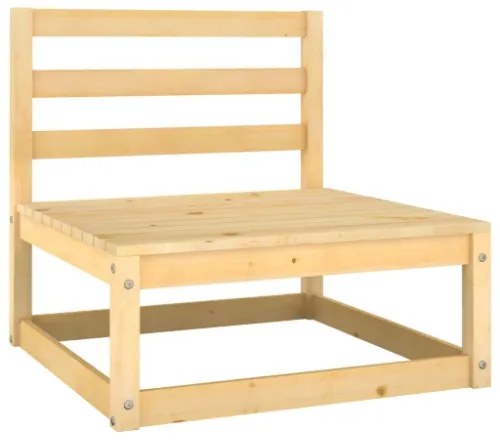 Set Divani da Giardino 7 pz con Cuscini Legno Massello di Pino