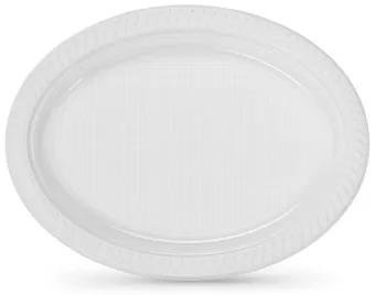 Set di piatti riutilizzabili Algon Bianco 27 x 21 cm Plastica Ovale 6 Unità