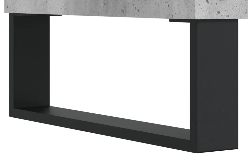 Mobile Porta TV Grigio Cemento 150x30x50cm in Legno Multistrato