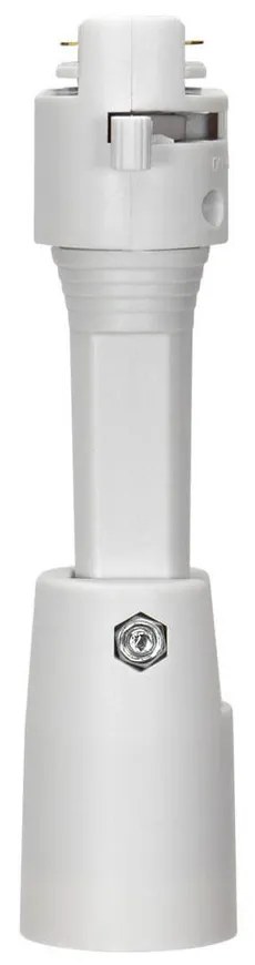 Faro E27 per binario monofase - Bianco - Orientabile Colore Bianco