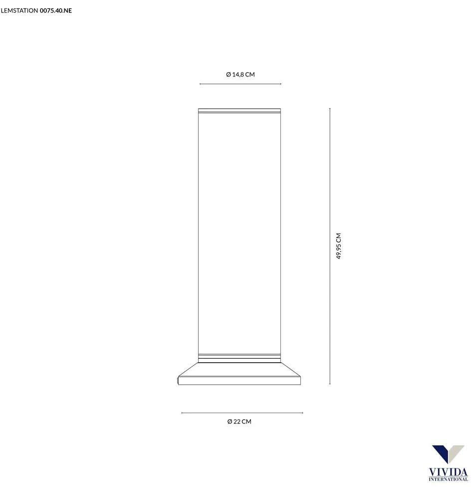 Lemstation da tavolo nero 18w 3000k