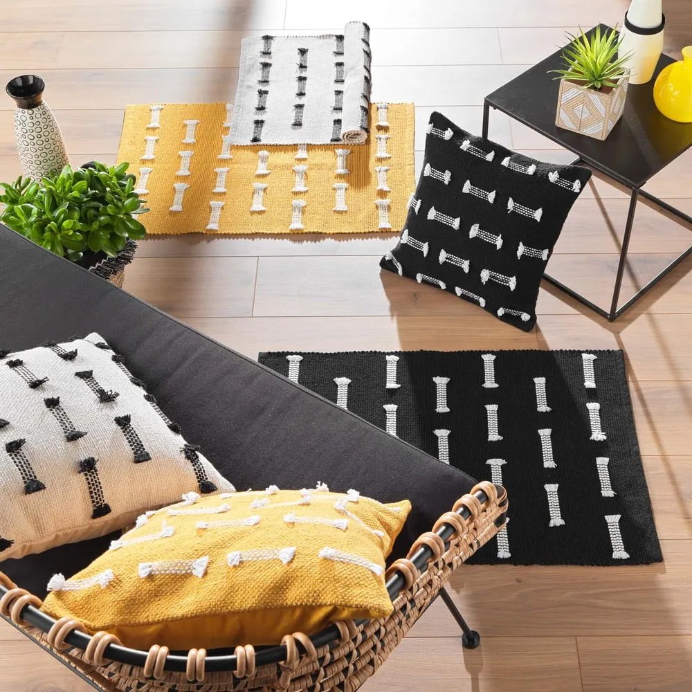 Tappeto lavabile giallo 50x80 cm Juline - douceur d'intérieur