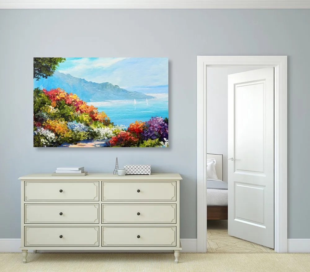 Quadro su tela – Vista sul mare