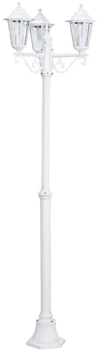 Lampione da giardino, Laterna H 192 cm, bianco, IP44 EGLO