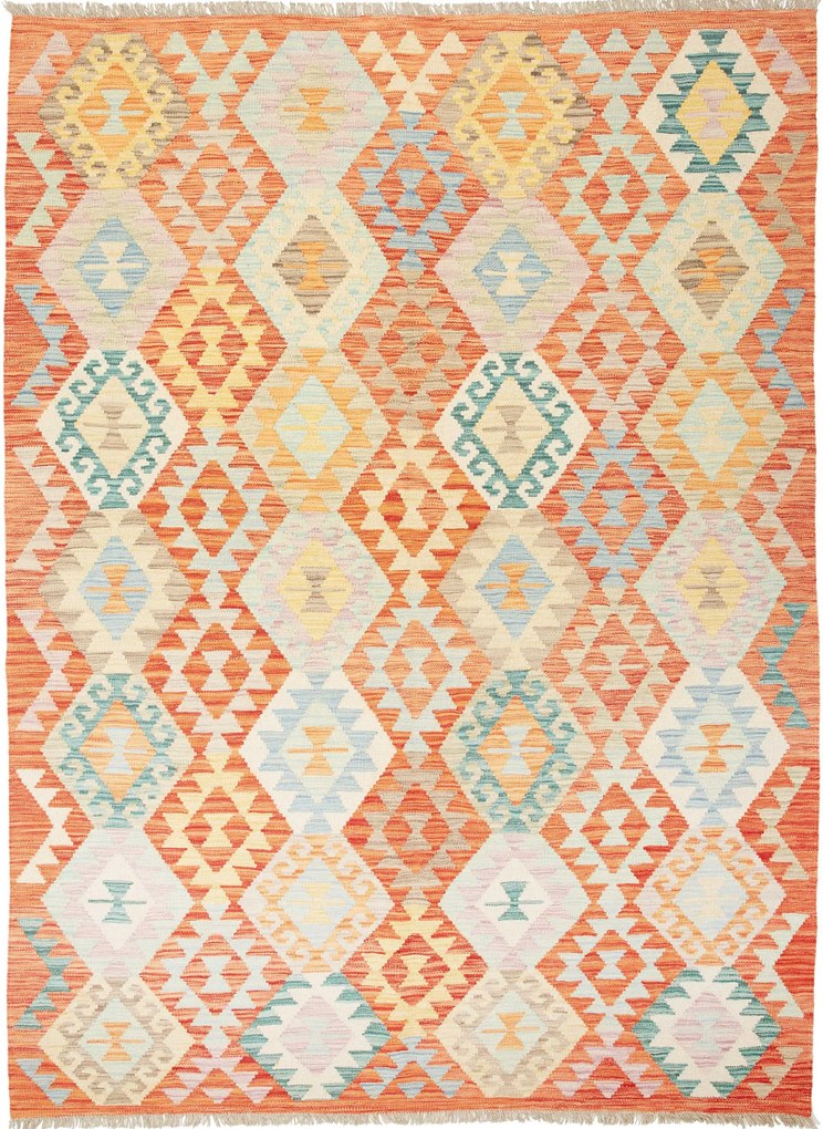 Kilim Tappeto 240 x 180 (Afghanistan) Tessuto A Mano