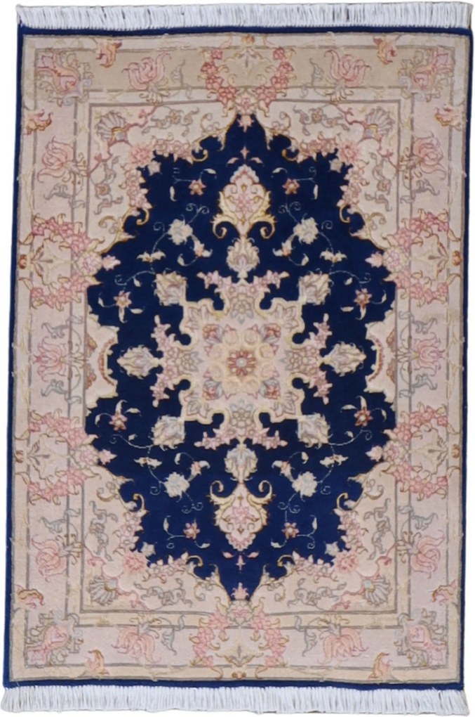Tabriz Tappeto 90x70 (Iran) Annodato A Mano