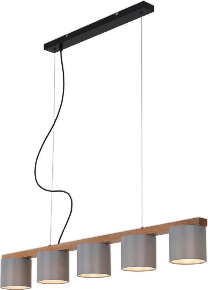 Briloner 4075-054 - Lampadario a sospensione su cavo RHON 5xE14/25W/230V