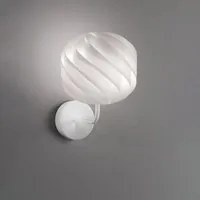 Applique Moderna Globe 1 Luce In Polilux Bianco Made In Italy