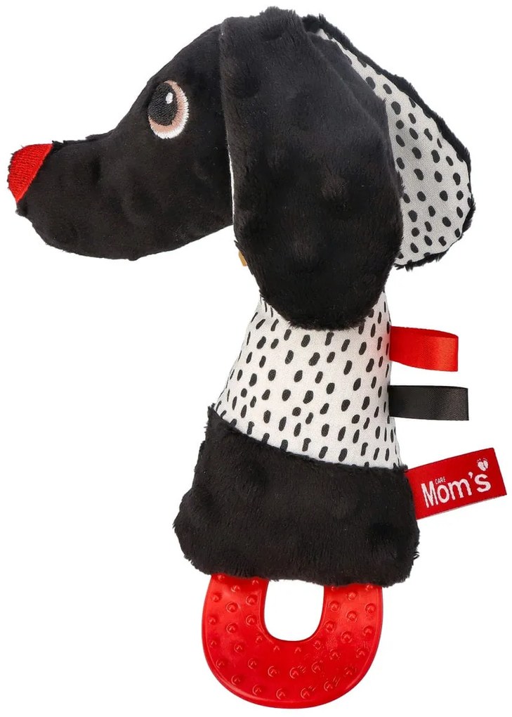 Mom's Care – Jami, il cagnolino in colori contrastanti con fischietto e massaggiagengive