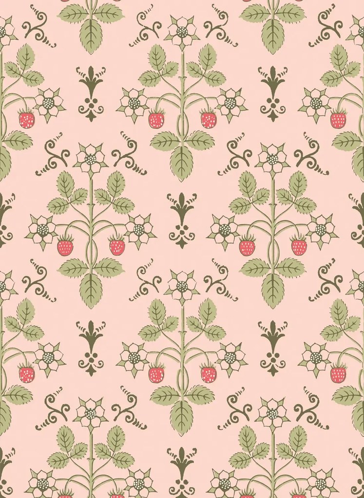 Cole & Son Tapete Strawberry - Chelsea Pink