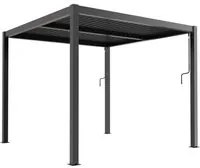 Pergola bioclimatica m 4x4 in alluminio - JAMEY Colore: Grigio scuro