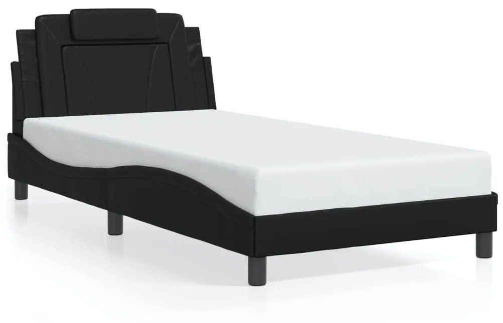 Giroletto Con Luci Led Nero 100x200 Cm İn Similpelle /