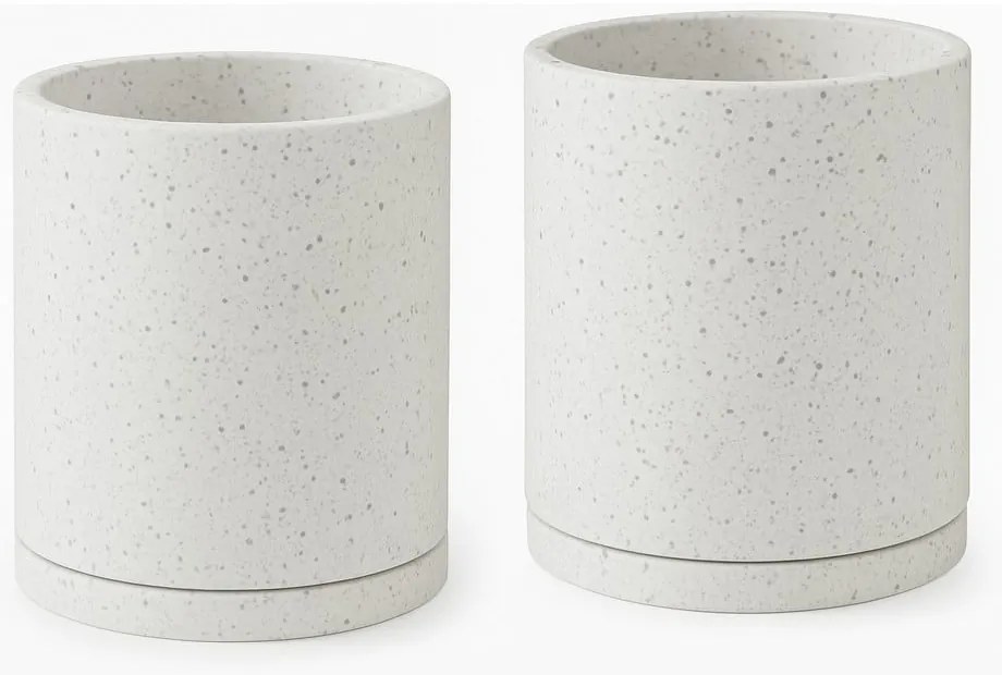 Vasi in cemento in set da 2 pezzi ø 26 cm Terrazzo - Bonami Selection