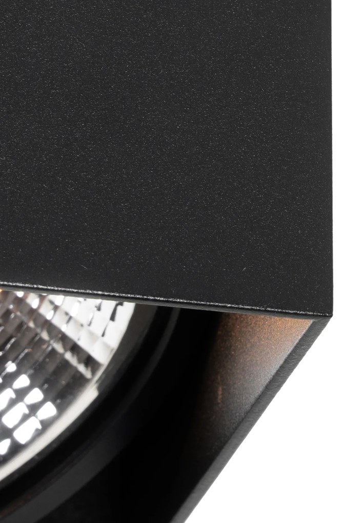 Faretto di design nero quadrato AR111 - Box