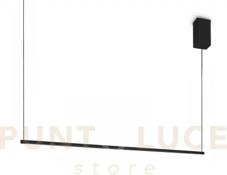 Essence sospensione square led 3000k 19w 2250lm nera 115cm