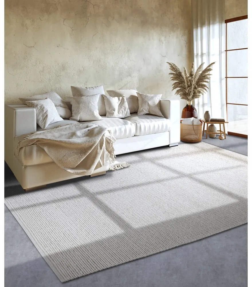 Tappeto bianco in lana tessuto a mano 60x90 cm Francois – Villeroy&Boch