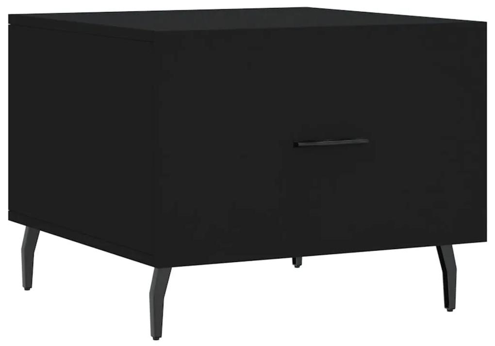 Tavolino da salotto nero 50x50x40 cm in legno multistrato
