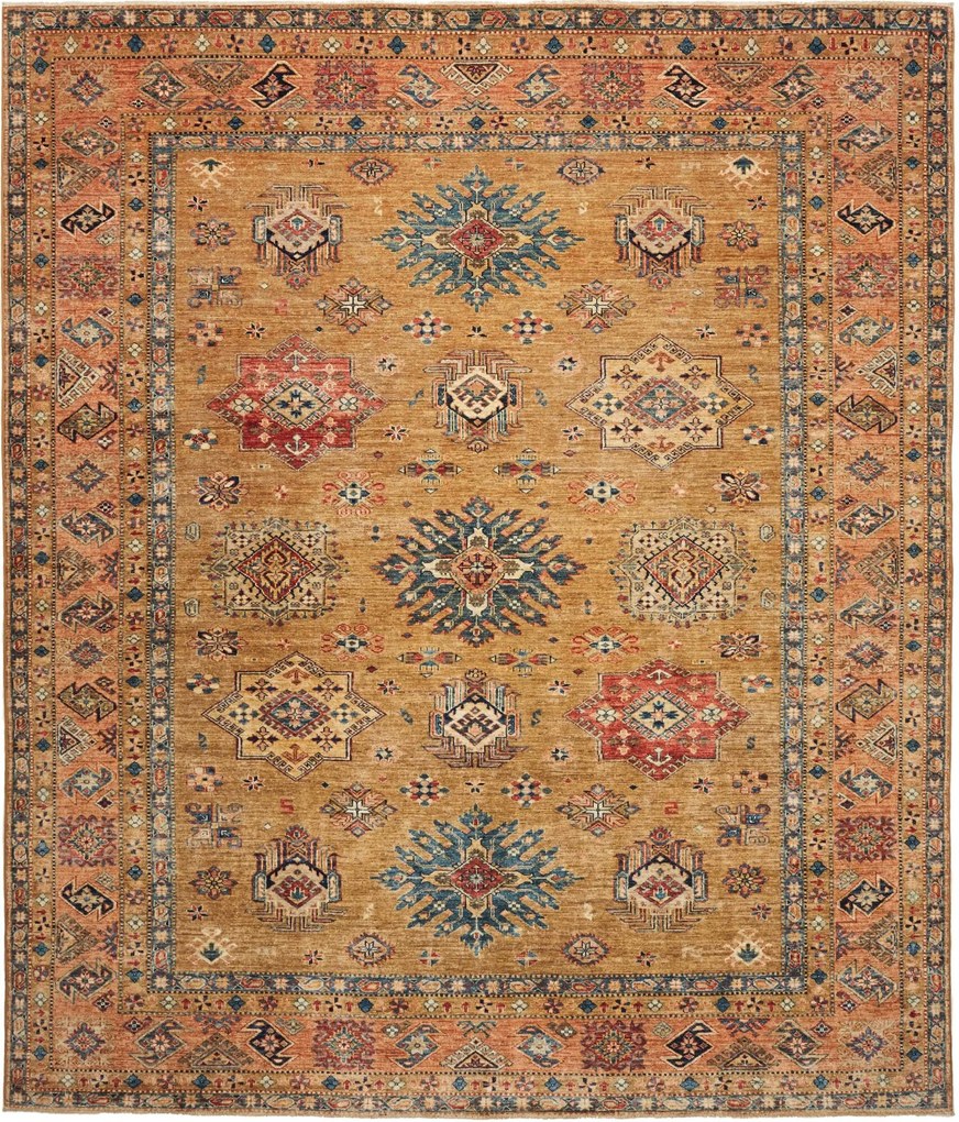 Kazak Tappeto 250x300 Giallo (Pakistan) Annodato A Mano