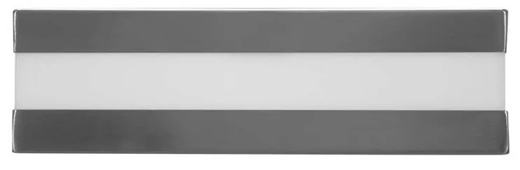 Plafoniera Quadrata in Acciaio Inossidabile 2 basi E27 28x28cm IP54