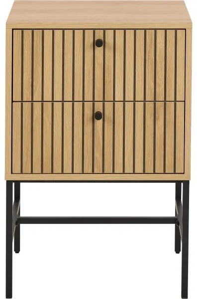 Comodino con cassetti OLIVIA rovere