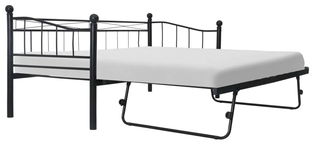 Giroletto Nero İn Acciaio 180x200/90x200 Cm /