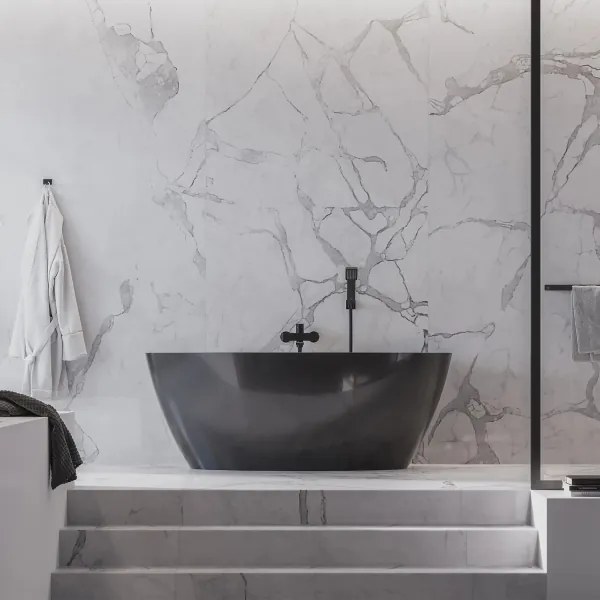 OMNIRES DA70110BL - Gancio a muro DARLING semi-opaco nero