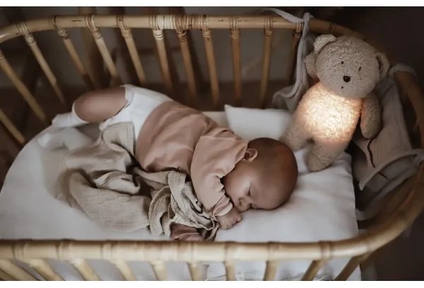 Moonie - Compagno di coccole con melodia e luce orsacchiotto 2.0 organic miele