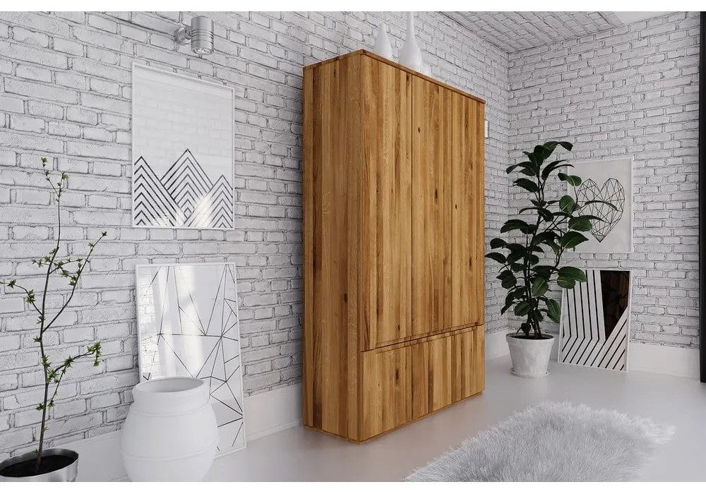 Armadio in rovere 135x206 cm Vento 3 - The Beds