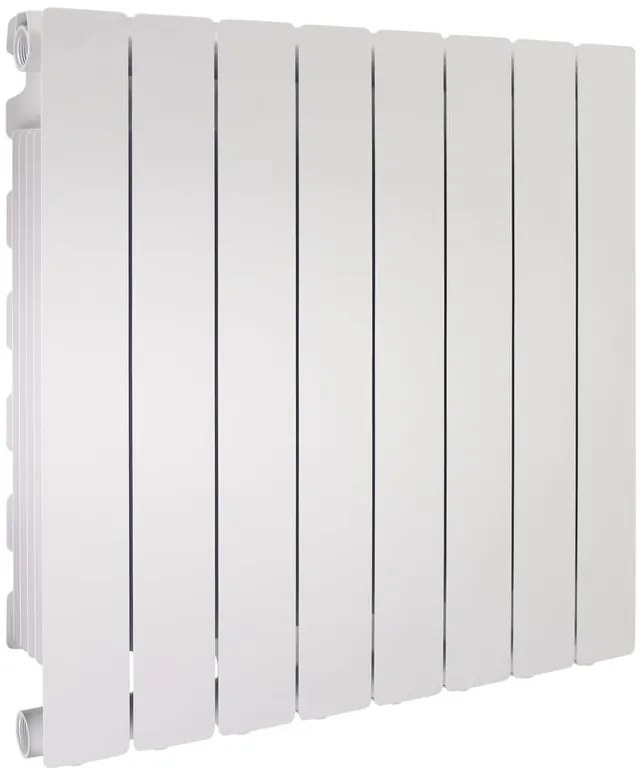 Radiatore acqua calda PRODIGE MODERN in alluminio, 8 elementi, interasse 600 mm, neutral white