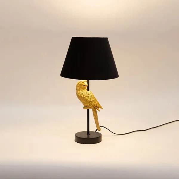 Lampada da tavolo 1xE27/40W/230V nero/oro