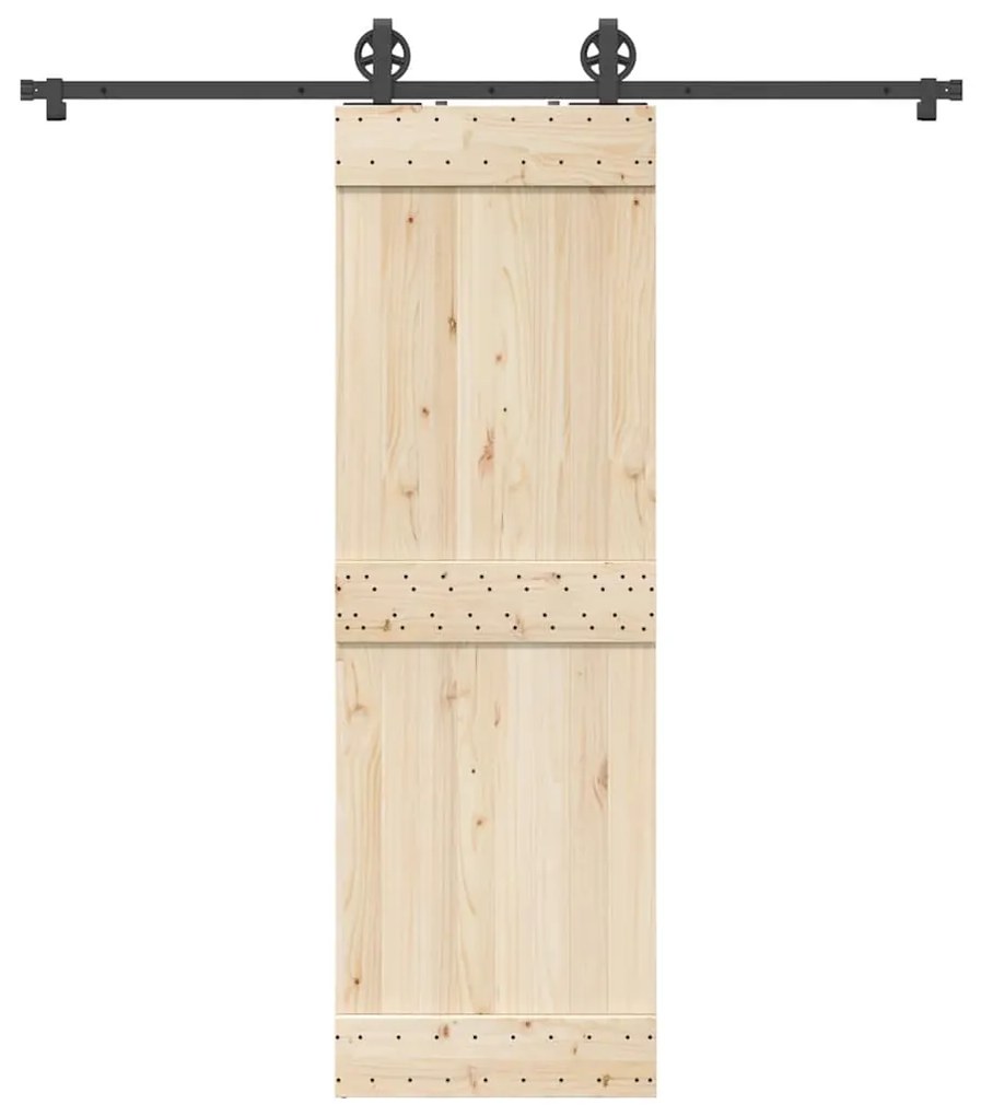 Kit Di Binari Per Porte Scorrevoli 200 Cm Acciaio Nero /