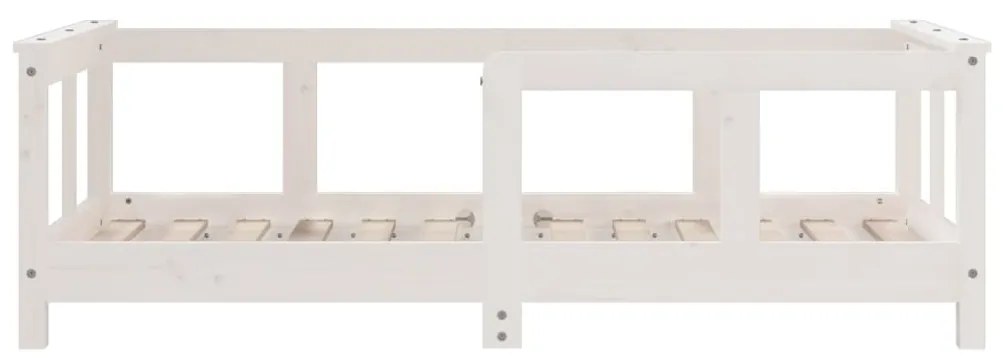Giroletto per bambini bianco 70x140cm in legno massello di pino